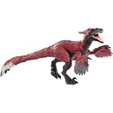 Mattel Jurassic World Hammond Collection Pyroraptor Dinosaur Figure | Collectible Premium Design with Glass Eyes, 14 Points of Articulation and Wired Tail