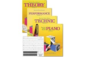 Bastien Piano Basics Level 4 Learning Set By Bastien - Lesson, Theory, Performance, Technique & Artistry Books & Juliet Music Piano Keys 88/61/54/49 Full Set Removable Sticker