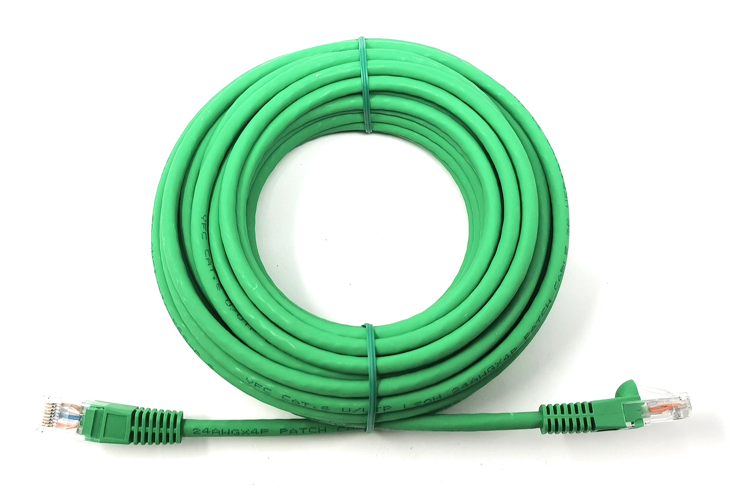 Cat6 RJ45 (UTP) Connector Ethernet Cable, LSZH Snagless Patch 24AWG Bare Copper Cores Lead for Internet, Data Transfer, Router, Modem, CCTV, Smart TV, PC, Laptop (10m, Green)