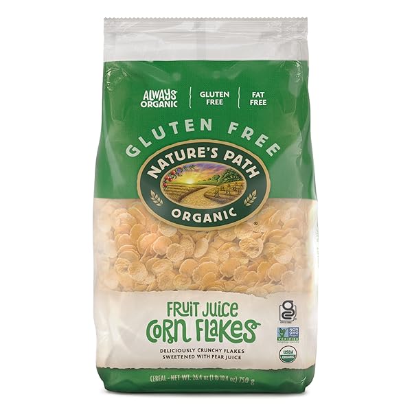 NATURE’S PATH ORGANIC FRUIT JUICE CORN FLAKES, 26.4...