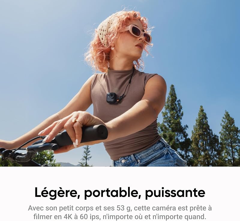GO Ultra Pack Essentiels Noir Minuit - Caméra Vlog 4K Mains Libres