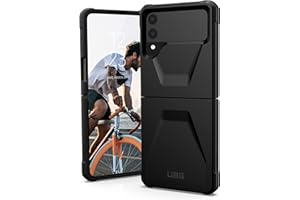 URBAN ARMOR GEAR UAG Designed for Samsung Galaxy Z Flip3 5G (2021) Case Civilian Sleek Ultra-Thin Shock-Absorbent Protective Cover, Black