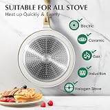 SENSARTE Nonstick Pancake Pan 26cm with Spreader Induction Compatible Ceramic view 4