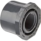 Spears 838 Series PVC Pipe Fitting, Bushing, Schedule 80, 2" Spigot x 1" NPT Female
