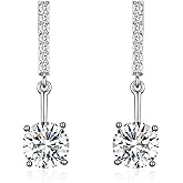 SBLING Platinum Plated or 18K Gold Plated Cubic Zirconia Drop Earrings - Gifts for Women