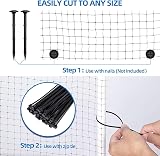 LATERN Heavy Duty Bird Netting 2.1m x 15.3m with 20 Ties Plastic Mesh view 5
