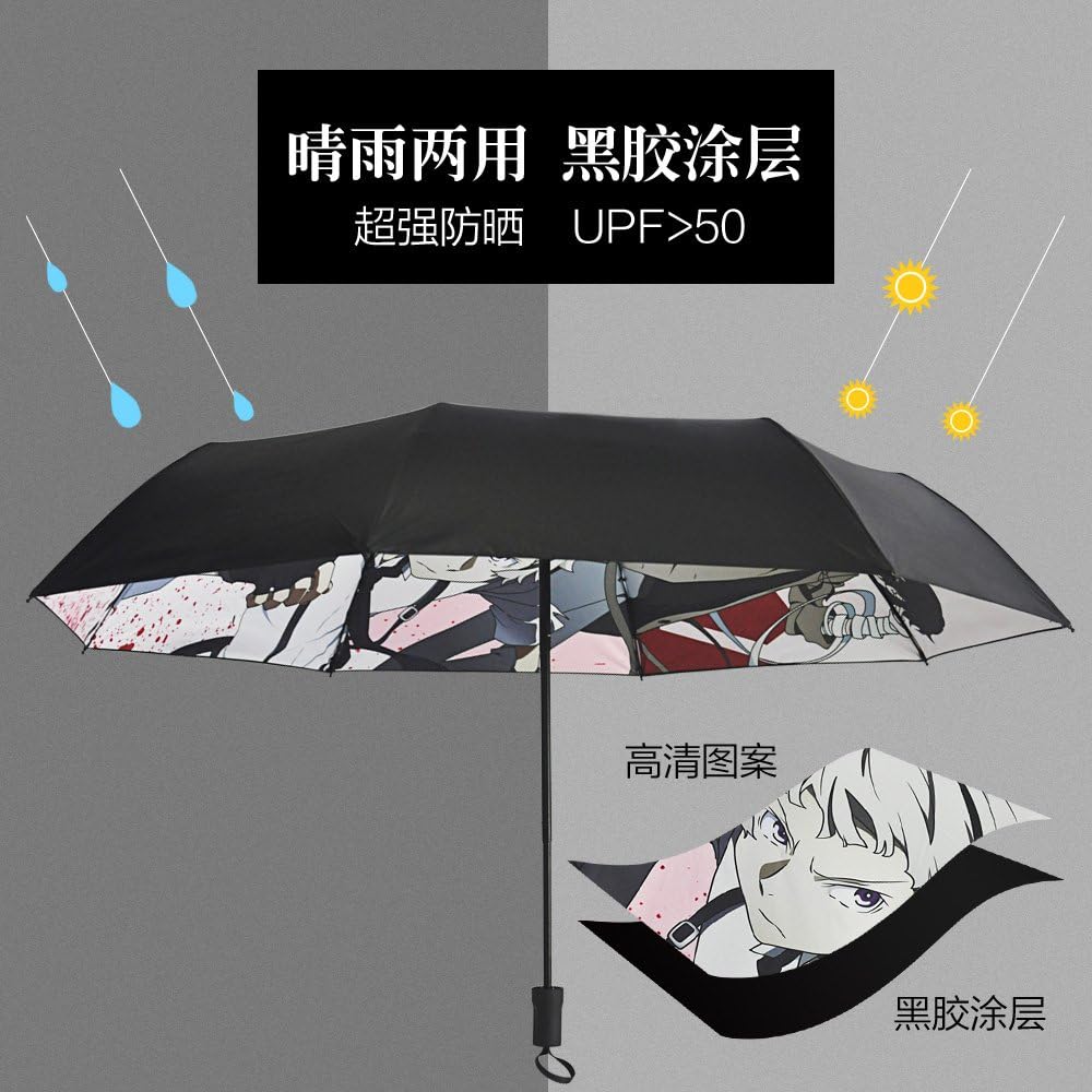 Online Discount Rains Pan Anime Bungo Stray Dogs Cosplay Print Upf Windproof Fold Umbrella With 8 Ribs Best Prices Www Ust Edu