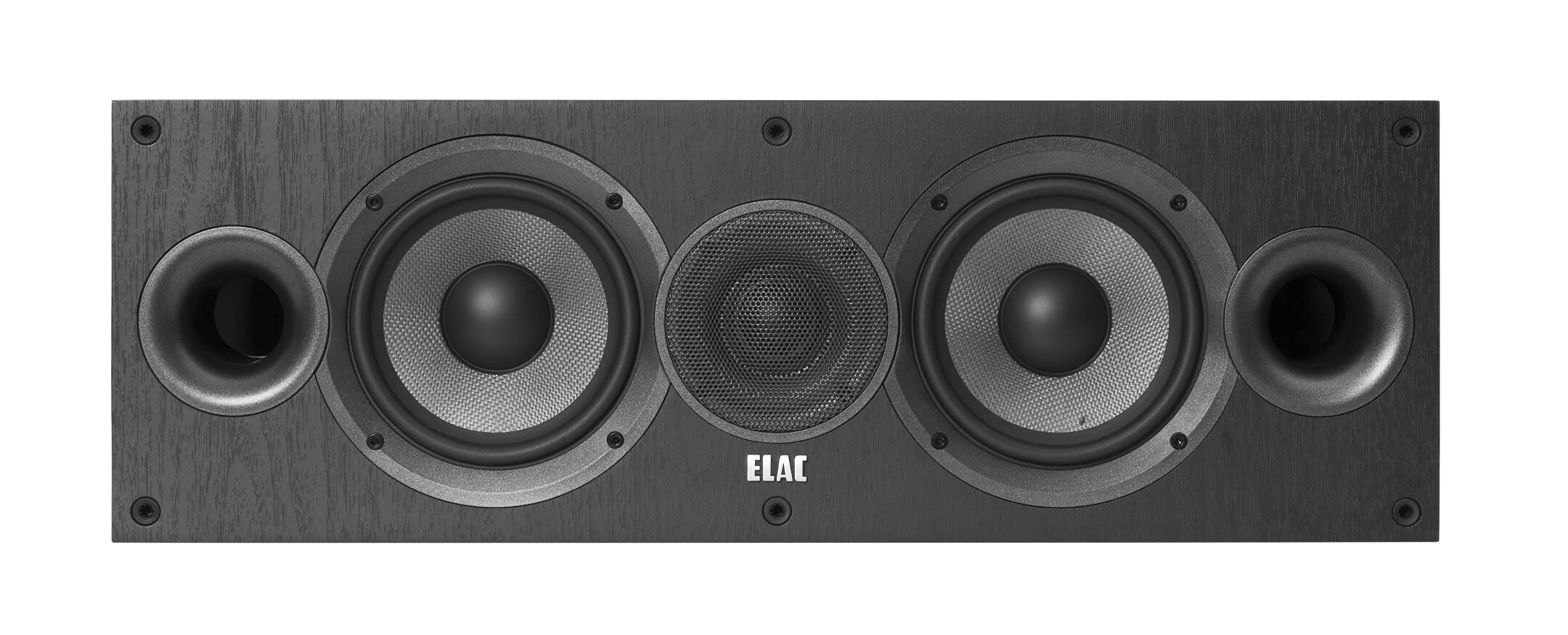 ELAC Debut C5.2 Centre Speaker Box for Music Playback via Stereo System, 5.1 Surround Sound System, Excellent Sound Design, 2-Way Speaker, Black Decoration