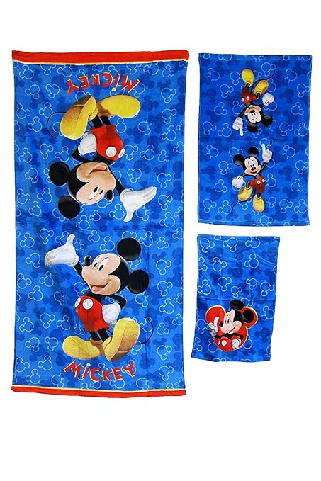 17pc Disney Mickey Mouse Clubhouse Shower Curtain Bath Towel Foam