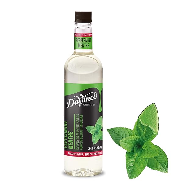DAVINCI GOURMET CLASSIC PEPPERMINT SYRUP, 25.4 FLUID OUNCES (PACK OF 1)