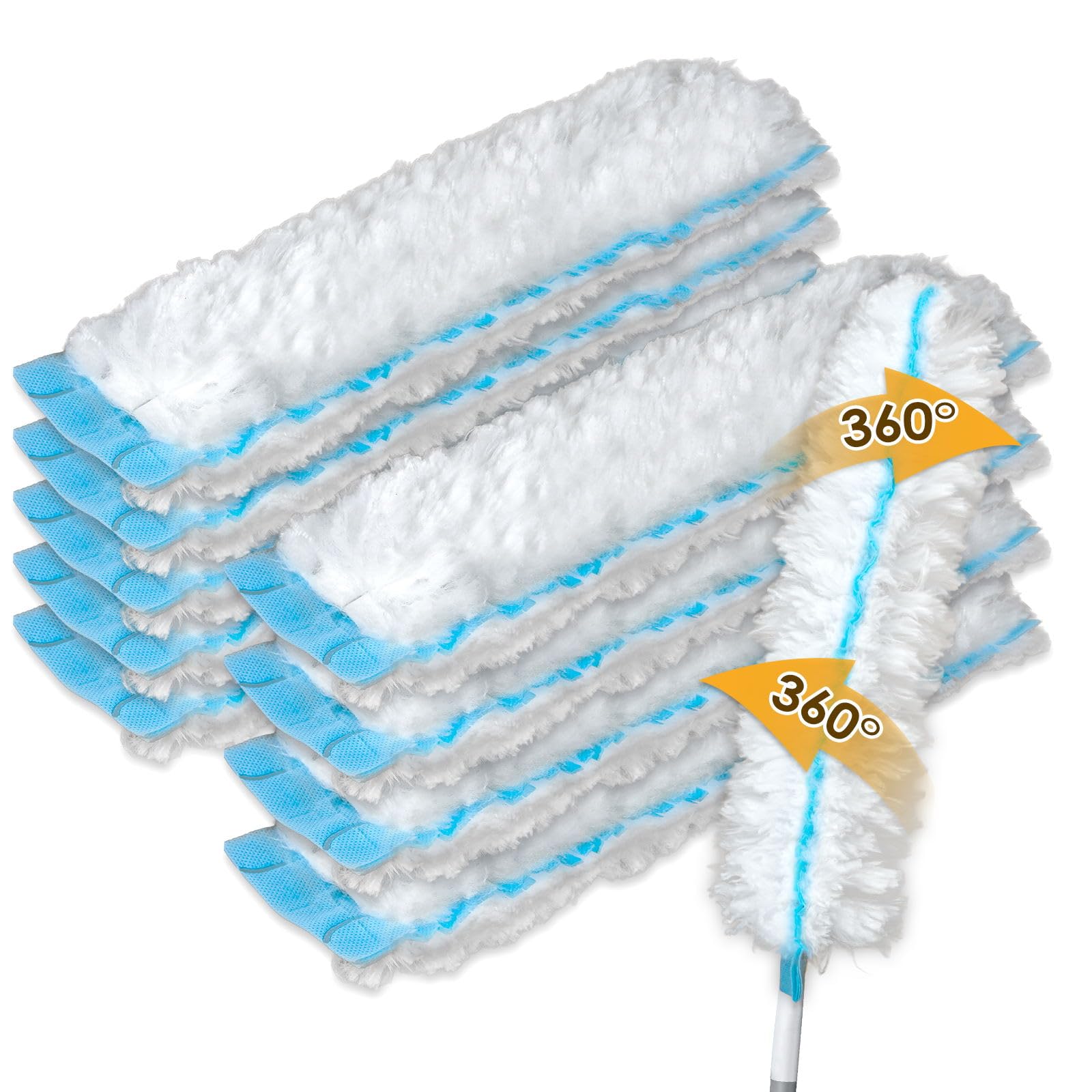 Photo 1 of (10 Count) Duster Refills Compatible with Bona Extendable Dusting Kit and The Bona Compact Dusting Kit, Disposable Dust Removal Brush Heads for Electronics, Furniture, Car Interior