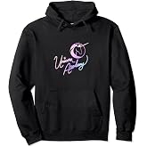 Unicorn Academy Nouveau Magic Graphic Front and Back Print Pullover Hoodie