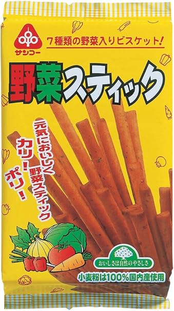 Amazon サンコー 国内産小麦粉100 7種の野菜入り野菜スティック 1g サンコー ビスケット クッキー 通販
