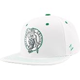 ZHATS NBA Unisex-Adult NBA Officially Licensed Adjustable Snapback Hat Flat Bill Z11 Pop White