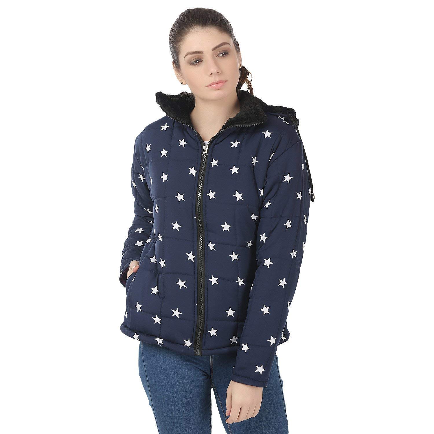 my swag women's full sleeve quilted jacket