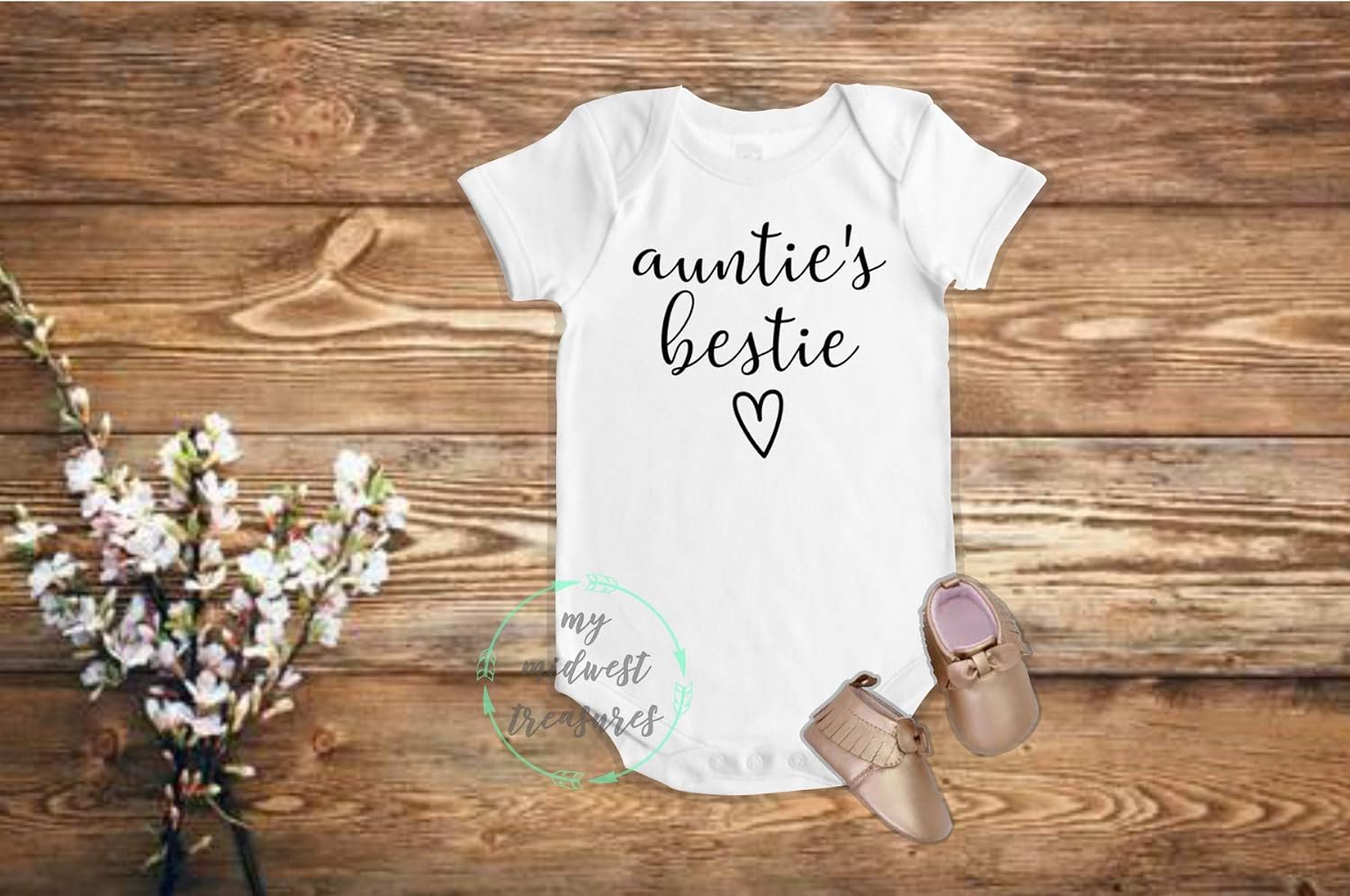 aunties bestie baby outfit