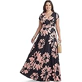 KOH KOH Womens 2026 Long Modest Floor Length Flowing Summer Print Maxi Dress Gown