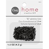 Dritz Home 9004 Upholstery Tacks, #6 - (1/2-Inch), Black (1.5-Ounce)