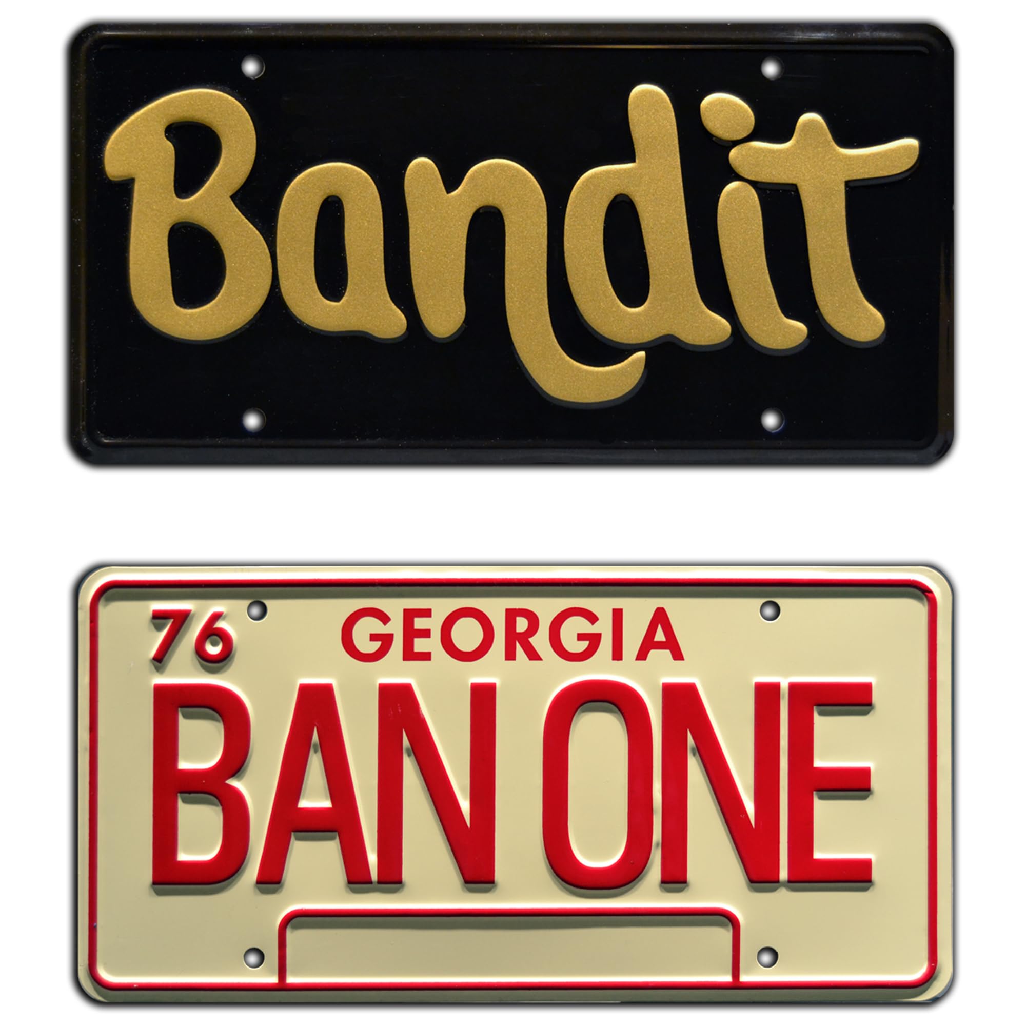 Celebrity Machines Smokey and the Bandit | Burt Reynolds | Metal Stamped License Plates