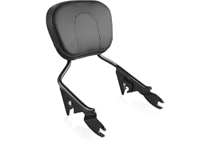 NOVALLA Black Detachable Sissy Bar Fit For Harley Touring 2009-2026 | Motorcycle Quick-Release Passenger Backrest Fit For Street Glide,Road Glide,Road King,Electra Glide 2009-2026