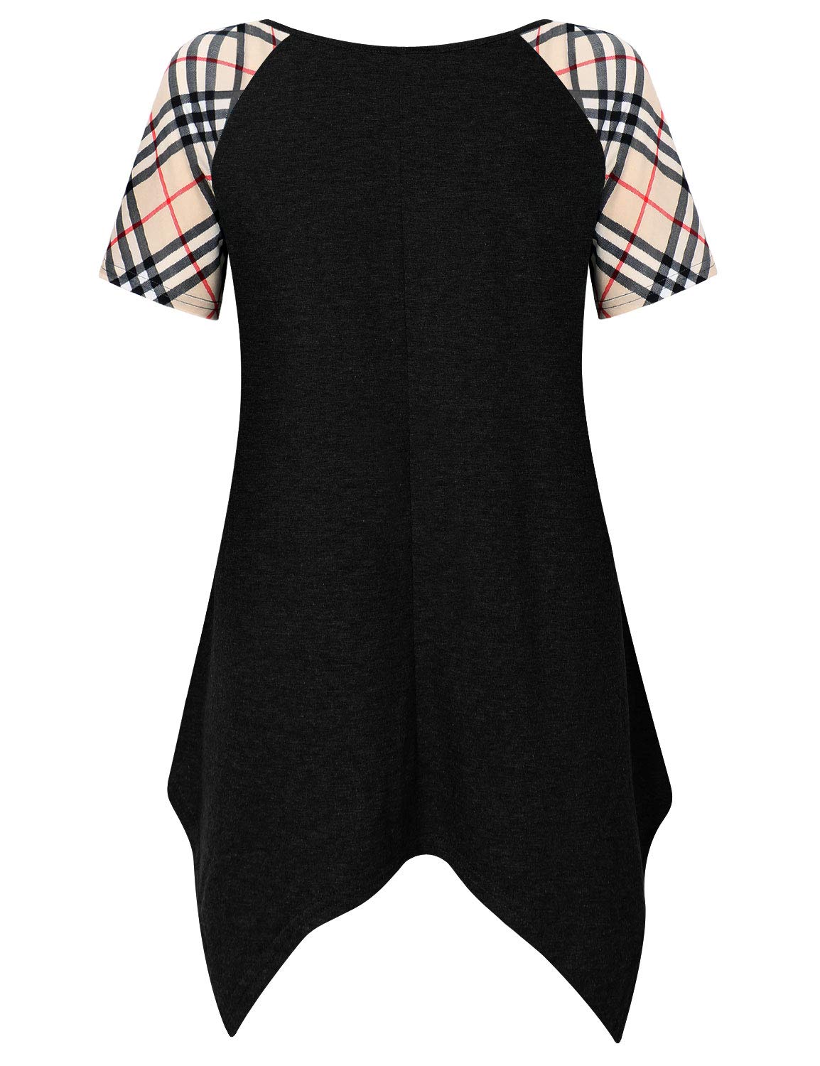 Marbetia O-Neck Patchwork Material Blouses Fashion Trendy Party Ruffle Suit Female Slim Solid Color Winter Tops Chiffon Dress Black XX-Large