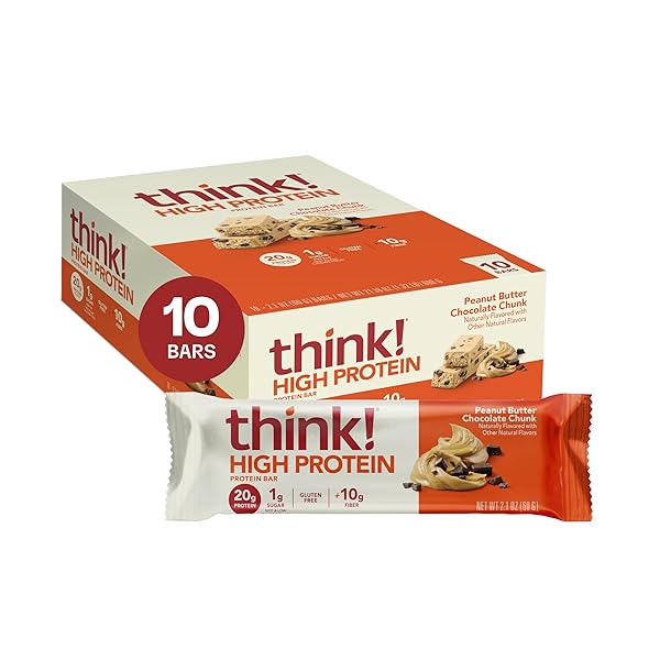 THINK! PROTEIN BARS, HIGH PROTEIN SNACKS, GLUTEN FREE,...