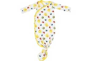 Copper Pearl Newborn Knotted Gown Sesame Scribbles