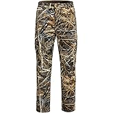 YEVHEV Hunting Pants for Men Camouflage Clothing Gear Windproof Fleece Lined for Winter