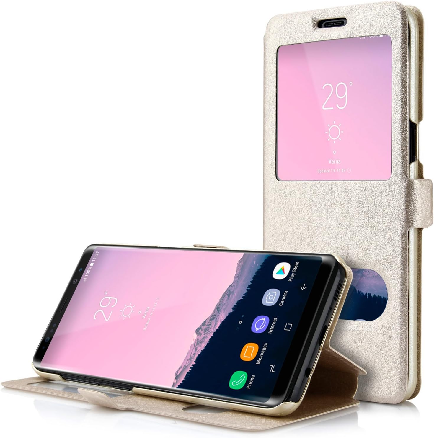 Samsung Galaxy Note 8 Cover, Danibos Protective Case Cover Cover for Samsung Note 8 (Champagne Gold)