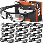 OXG Safety Glasses Protective Eyewear Men Women, ANSI Z87.1 Work Glasses Scratch Impact Resistant for Industrial Shooting