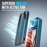 Sabrent USB4 M.2 NVMe Enclosure 40Gbps with Active Cooling EC-U4TN view 7