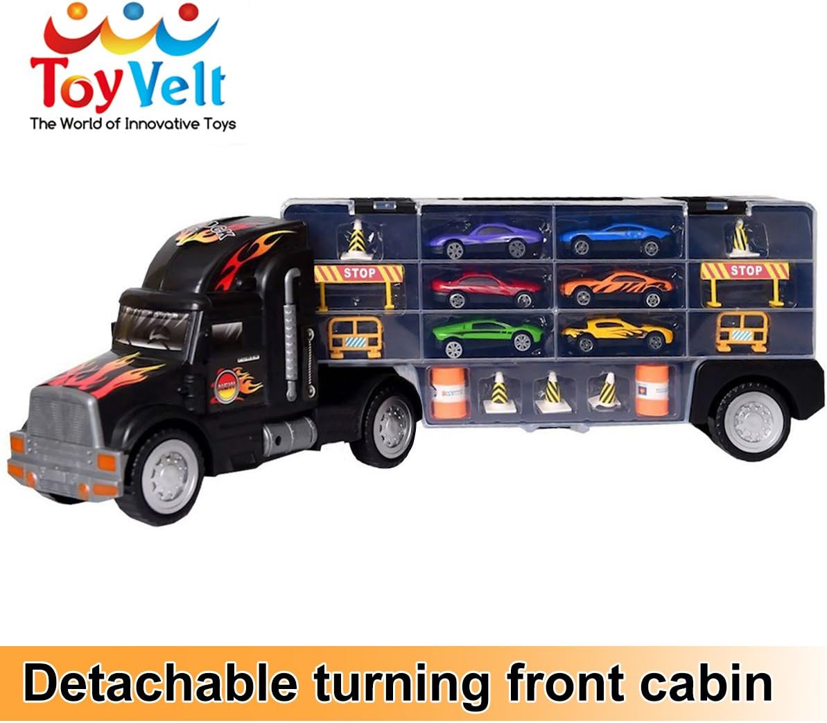 camion juguete con coches dentro