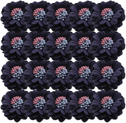 Amazon Ruikey手作りフラワークリエイティブブローチアクセサリー布ブローチジュエリーブローチブローチドレス女性の服 直径約4cm ブローチ 通販