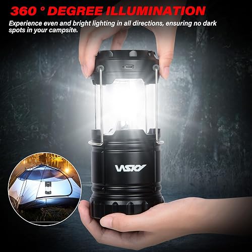 Solar Camping Lantern 4-Pack – Rechargeable LED Lights With Magnetic Base & Hanging Hook – Perfect For Power Outages, Hiking, Emergencies & Outdoor Adventures