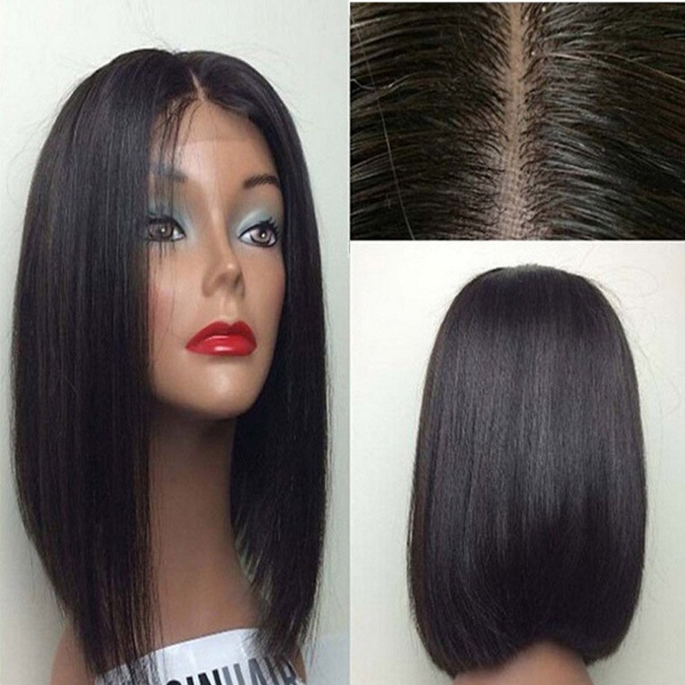 Amazon Com Short Bob Wigs Synthetic Lace Front Wig Short Hair