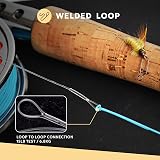 SF Welded Tapered Leader Fly Fishing 9ft 6 Pack 2X Loop Nylon view 5