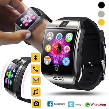 Amazon.com: Smart Watch,Vanvler 2018 Q18 Blue/Tooth Smart ...