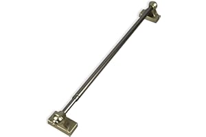 Versailles Home Fashions 8025-50 1/2-Inch Magnetic Curtain Rod Set, 15-Inch to 28-Inch, Pewter