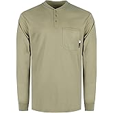 KONRECO FR Shirts for Summer Flame Resistant Shirt 5.5oz Light Weight CAT2 Henley Shirts