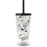 Tervis Halloween Beware Made in USA Double Walled Insulated Tumbler Travel Cup Keeps Drinks Cold & Hot, 24oz with Straw Lid, Classic
