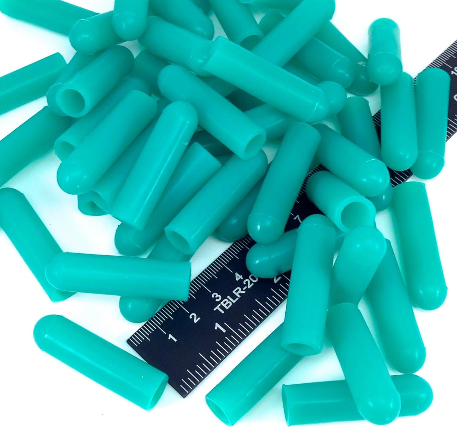 50 Piece 3/8" ID High Temp Silicone Rubber End Caps Powder Coating