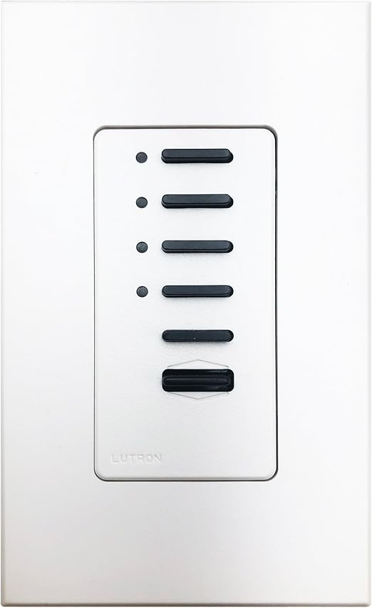 Lutron Nova T Ntgrx4SWh Aux Four Scene Control 4 Scenes 120V Wall
