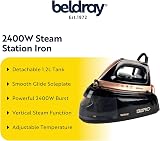 Beldray Steam Station Iron 2400W Detachable 1.2L Rose Gold BEL01137-150 view 2
