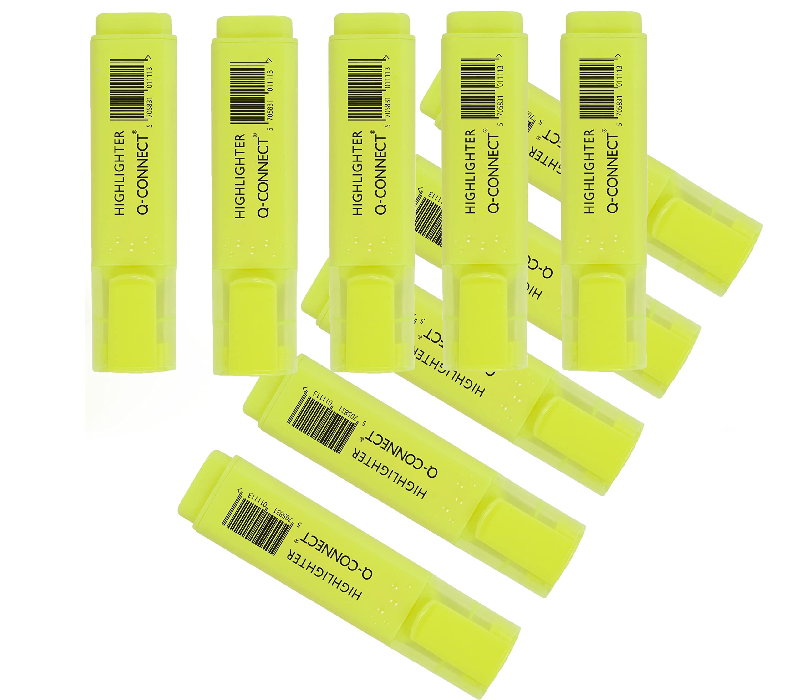 Q-Connect Yellow Highlighter Pen (Pack of 10)