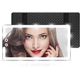Led Sun Visor Vanity Mirror, Upgraded Large Car Mirrors with Lights, Dimmable Light up Vanity Makeup Mirror for Car,Rechargeable Universal Rear View Visor Mirrors