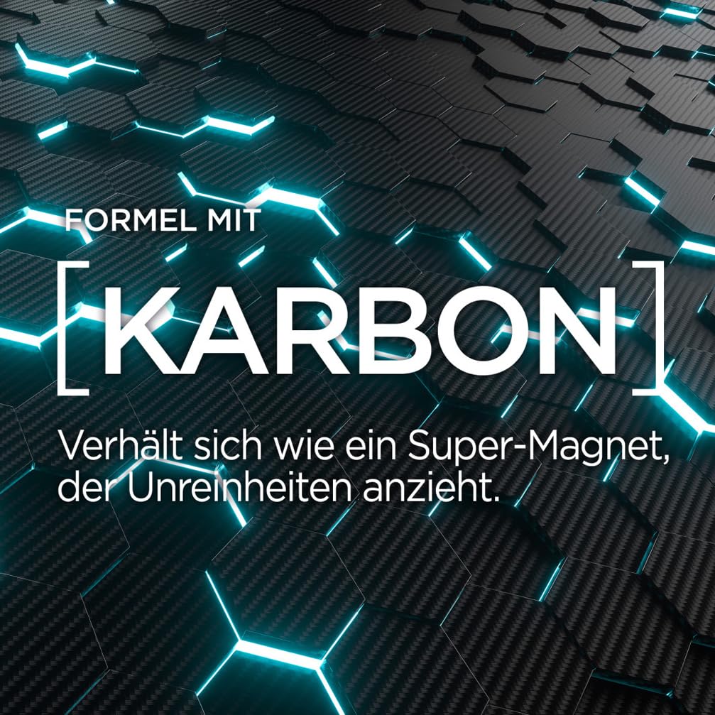 L'Oréal Men Expert XXXL 5in1 Duschgel und Shampoo für Männer, Duschbad zur Reinigung von Körper, Haar und Gesicht, Herren Körperpflege für langanhaltende Frische mit Karbon, Pure Carbon, 1 x 1000 ml 4