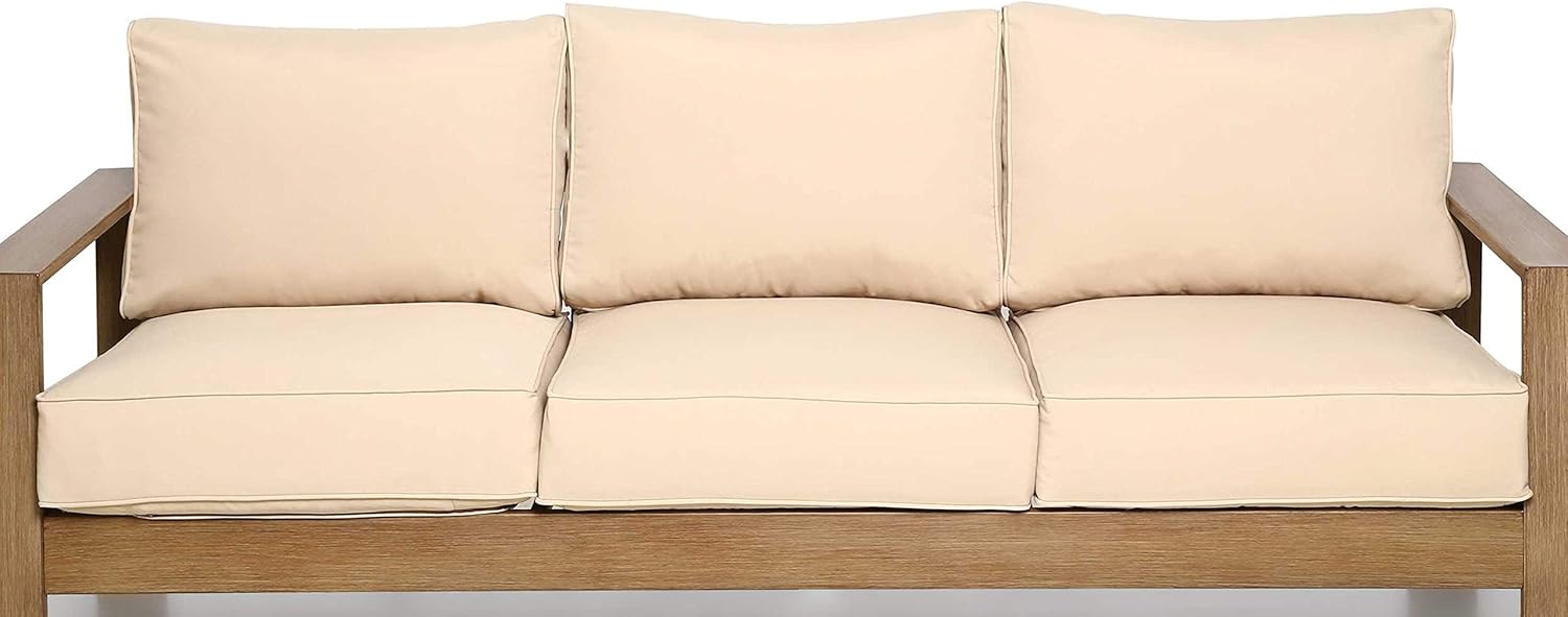 Creative Living Beige Beige-3Cushion Furniture Cushions & Pillows, Deep Seating Cushion for Patio Sofa : Garden & Outdoor