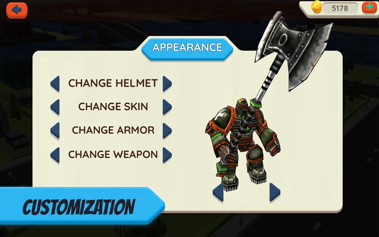 robot hero city simulator 3d