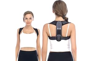 ALSOAY Posture Corrector for Women and Men, Back Brace Adjustable Upper Posture Support, Comfortable Back Straightener Support for Clavicle Support (Large)