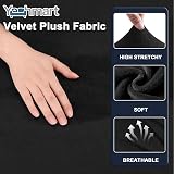 Yeahmart Thick Velvet Sofa Cover 2 Seater Premium Stretch Loveseat Slipcover view 3